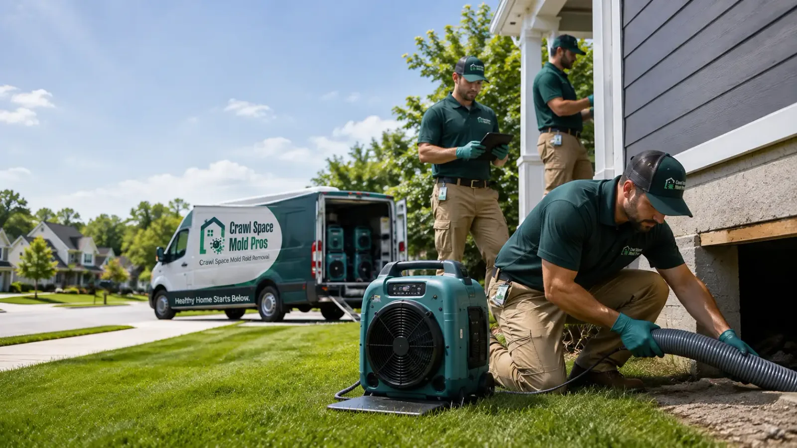Crawl Space Mold Removal in Flom, MN